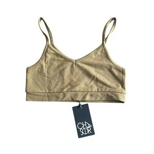 New With Tags Chaser Green‎ Bralette Size Small Soft Athletic